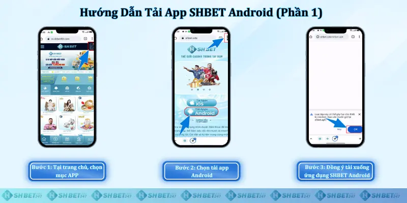 Hướng dẫn tải SHBET cho điện thoại Android